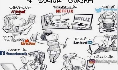 7 büyük günah ve sosyal medya uygulamaları!